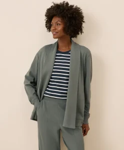 Organic Airplane Drape Cardigan