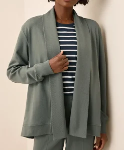 Organic Airplane Drape Cardigan