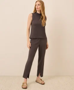 Organic Airplane Mock Neck Shell