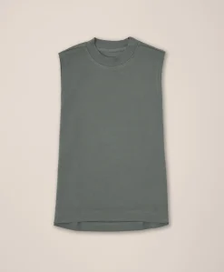 Organic Airplane Mock Neck Shell