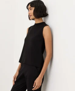 Organic Airplane Mock Neck Shell
