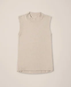 Organic Airplane Mock Neck Shell