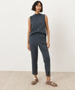 Organic Airplane Mock Neck Shell