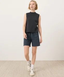 Organic Airplane Mock Neck Shell