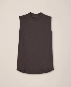 Organic Airplane Mock Neck Shell
