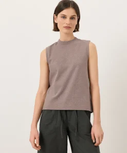 Organic Airplane Mock Neck Shell