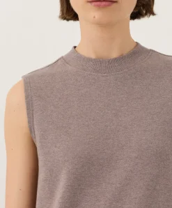 Organic Airplane Mock Neck Shell