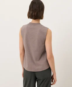 Organic Airplane Mock Neck Shell
