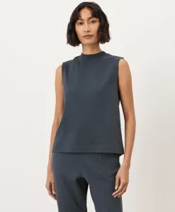 Organic Airplane Mock Neck Shell