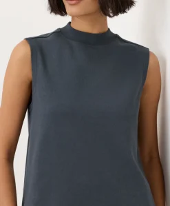 Organic Airplane Mock Neck Shell
