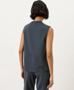 Organic Airplane Mock Neck Shell