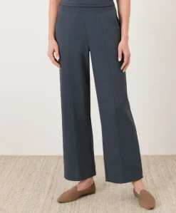 Organic Airplane Pintuck Wide Leg Pant