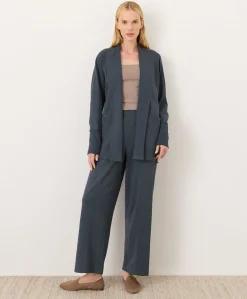 Organic Airplane Pintuck Wide Leg Pant