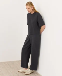 Organic Airplane Pintuck Wide Leg Pant