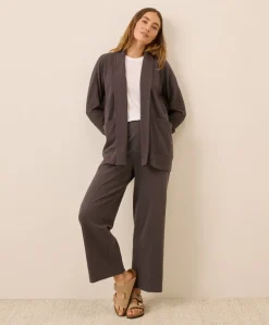 Organic Airplane Pintuck Wide Leg Pant