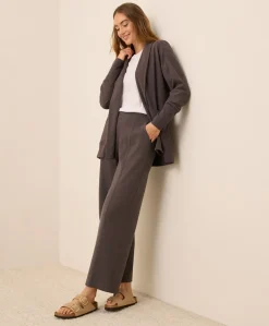 Organic Airplane Pintuck Wide Leg Pant