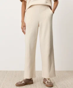 Organic Airplane Pintuck Wide Leg Pant