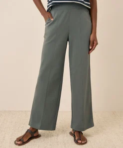 Organic Airplane Pintuck Wide Leg Pant