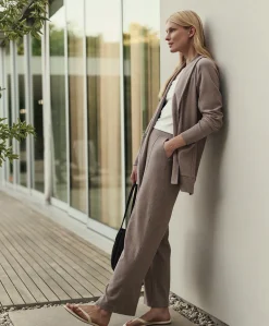 Organic Airplane Pintuck Wide Leg Pant