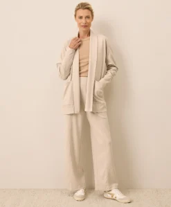Organic Airplane Pintuck Wide Leg Pant