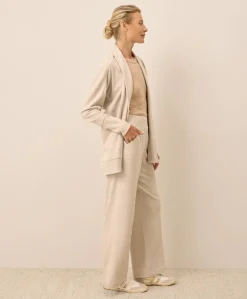 Organic Airplane Pintuck Wide Leg Pant