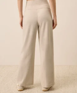 Organic Airplane Pintuck Wide Leg Pant