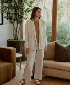 Organic Airplane Pintuck Wide Leg Pant