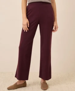 Organic Airplane Pintuck Wide Leg Pant