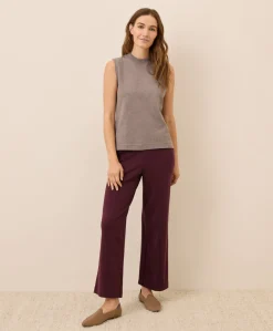 Organic Airplane Pintuck Wide Leg Pant