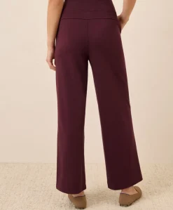 Organic Airplane Pintuck Wide Leg Pant