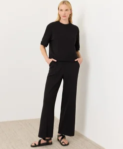 Organic Airplane Pintuck Wide Leg Pant