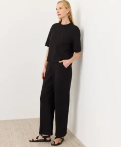 Organic Airplane Pintuck Wide Leg Pant