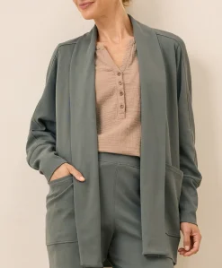 Organic Airplane Wrap Cardigan