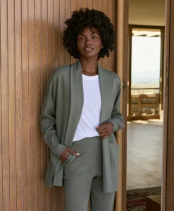 Organic Airplane Wrap Cardigan