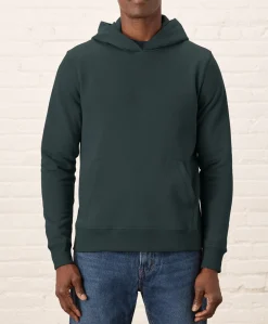 Organic Brushed Fleece Pullover Hoodie