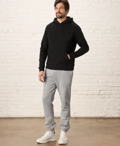 Organic Brushed Fleece Pullover Hoodie