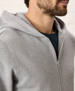 Organic Brushed Fleece Zip Hoodie