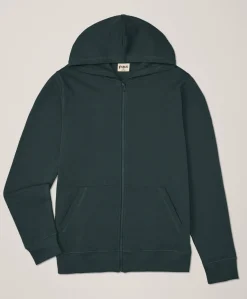 Organic Brushed Fleece Zip Hoodie