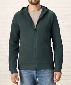 Organic Brushed Fleece Zip Hoodie
