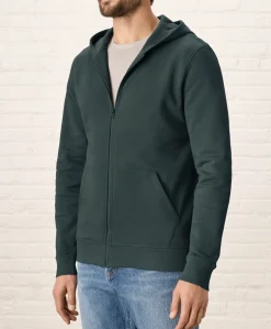 Organic Brushed Fleece Zip Hoodie
