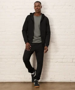 Organic Brushed Fleece Zip Hoodie