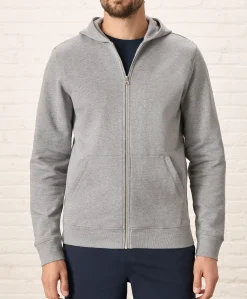 Organic Brushed Fleece Zip Hoodie