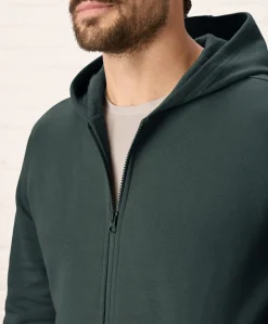Organic Brushed Fleece Zip Hoodie