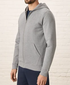 Organic Brushed Fleece Zip Hoodie