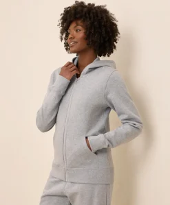 Organic Brushed Fleece Zip Hoodie