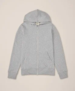 Organic Brushed Fleece Zip Hoodie