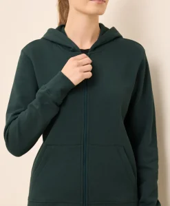 Organic Brushed Fleece Zip Hoodie