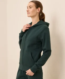 Organic Brushed Fleece Zip Hoodie