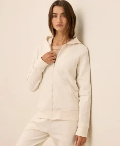 Organic Brushed Fleece Zip Hoodie