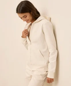Organic Brushed Fleece Zip Hoodie